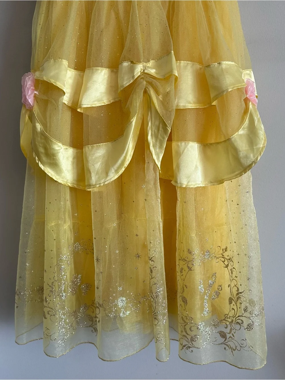 NWT Disney Store Princess Belle Dress Beauty & The Beast Costume Girls Large 10